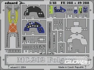 Go 2 günstig Kaufen-MC.202 Folgore. MC.202 Folgore <![CDATA[Eduard / FE288 / 1:48]]>. 