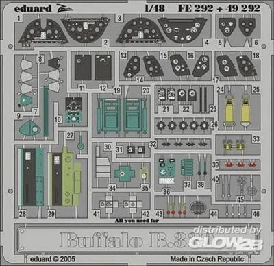 EDU 1 günstig Kaufen-Buffalo Model 339. Buffalo Model 339 <![CDATA[Eduard / FE292 / 1:48]]>. 