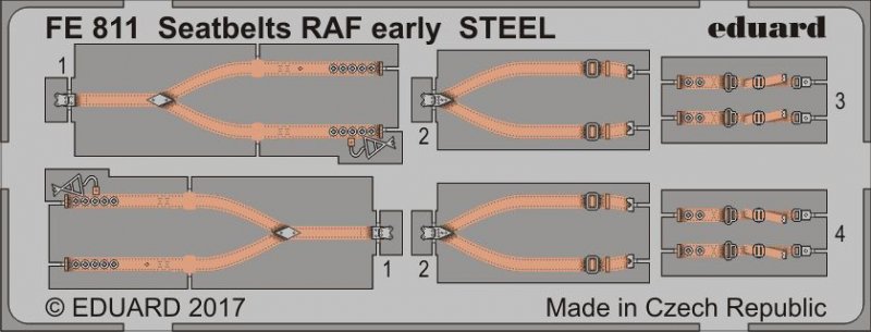 8591437518197 - FE811 - Seatbelts RAF early STEEL in 148