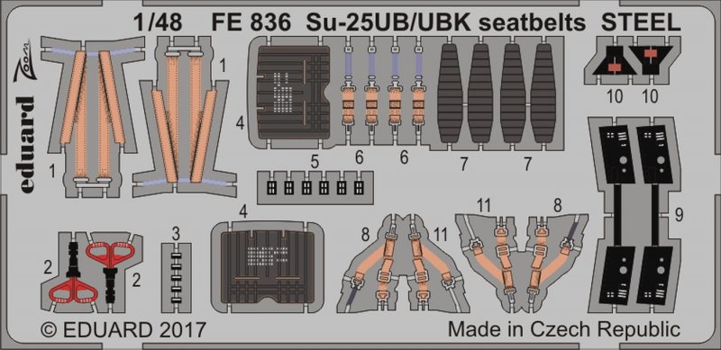 8591437520671 - Su-25UB UBK - Seatbelts STEEL [SMER]