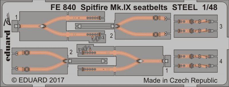 Mk I günstig Kaufen-Spitfire Mk.IX - Seatbelts STEEL [Eduard]. Spitfire Mk.IX - Seatbelts STEEL [Eduard] <![CDATA[Eduard / FE840 / 1:48]]>. 