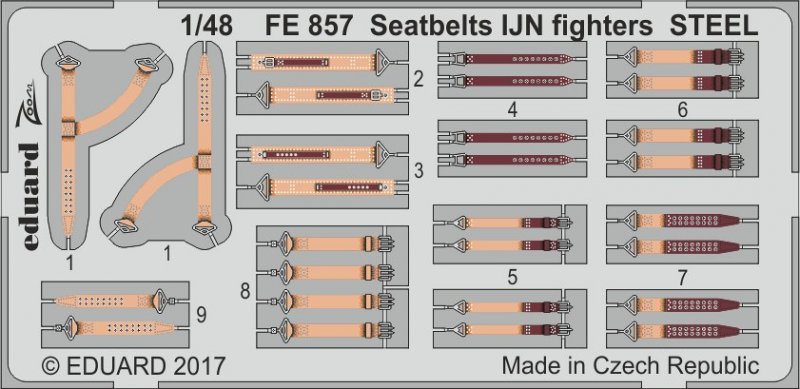 TB 4 günstig Kaufen-Seatbelts IJN fighters STEEL. Seatbelts IJN fighters STEEL <![CDATA[Eduard / FE857 / 1:48]]>. 