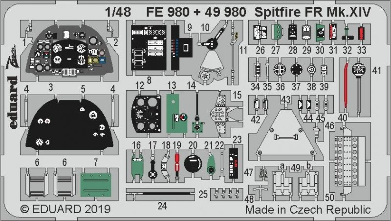 Spitfire günstig Kaufen-Spitfire FR Mk.XIV [Airfix]. Spitfire FR Mk.XIV [Airfix] <![CDATA[Eduard / FE980 / 1:48]]>. 