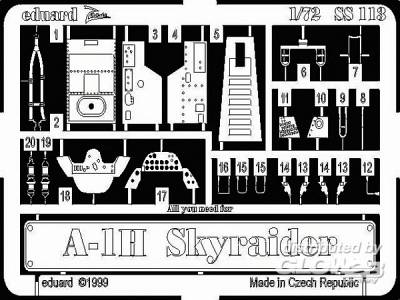 A-1H Skyraider · Eduard · SS113 · 1:72