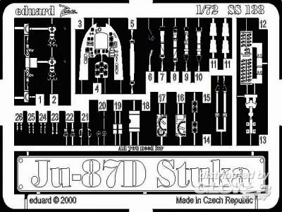 87 D günstig Kaufen-Junkers Ju 87 D Stuka. Junkers Ju 87 D Stuka <![CDATA[Eduard / SS133 / 1:72]]>. 