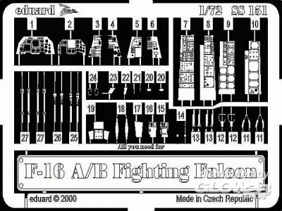 Falcon günstig Kaufen-F-16 A/B Fighting Falcon. F-16 A/B Fighting Falcon <![CDATA[Eduard / SS151 / 1:72]]>. 