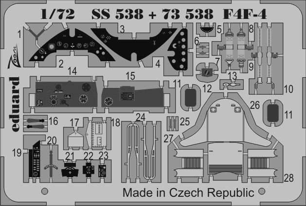 Air S günstig Kaufen-F4F-4 [Airfix]. F4F-4 [Airfix] <![CDATA[Eduard / SS538 / 1:72]]>. 