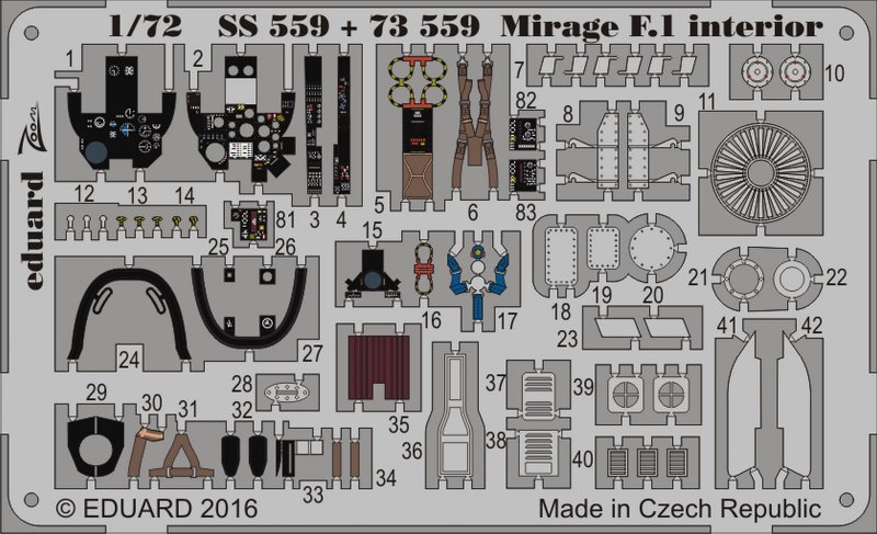8591437508525 - Mirage F1 - Interior [Special Hobby]