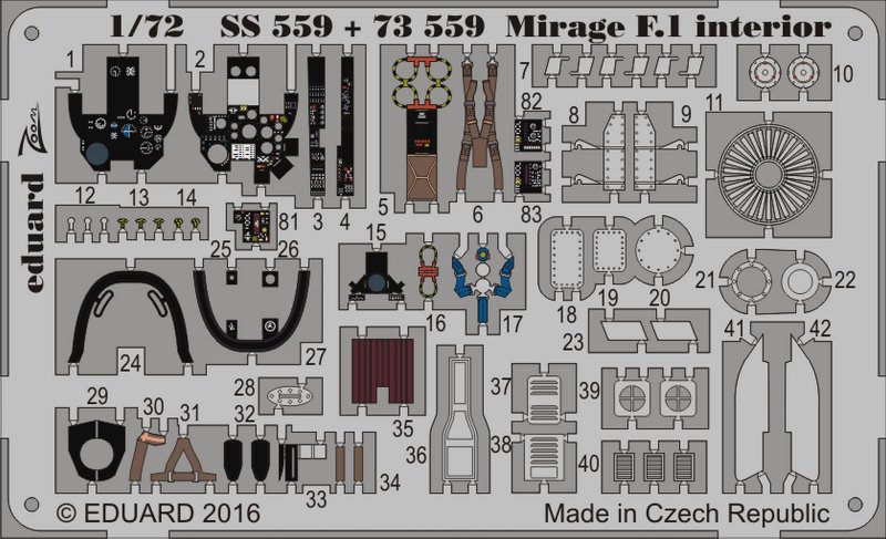 59 D günstig Kaufen-Mirage F.1 - Interior [Special Hobby]. Mirage F.1 - Interior [Special Hobby] <![CDATA[Eduard / SS559 / 1:72]]>. 