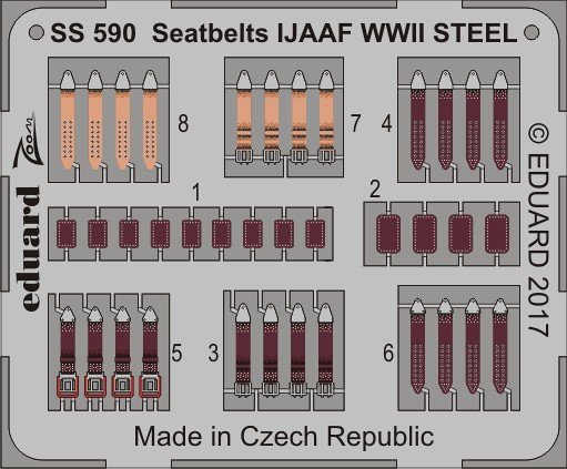 Sea 2 günstig Kaufen-Seatbelts IJAAF WWII STEEL [Eduard]. Seatbelts IJAAF WWII STEEL [Eduard] <![CDATA[Eduard / SS590 / 1:72]]>. 