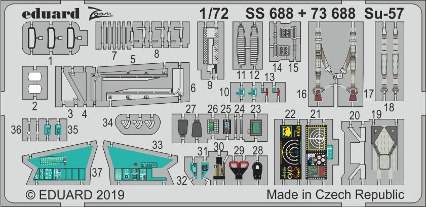 Zvezda günstig Kaufen-Sukhoi Su-57 [Zvezda]. Sukhoi Su-57 [Zvezda] <![CDATA[Eduard / SS688 / 1:72]]>. 