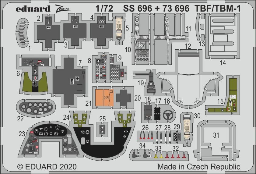 TBM Avenger günstig Kaufen-TBF/TBM-1 Avenger [Hasegawa]. TBF/TBM-1 Avenger [Hasegawa] <![CDATA[Eduard / SS696 / 1:72]]>. 