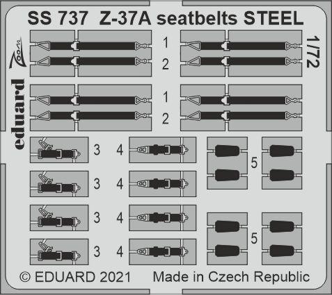 Sea 3 günstig Kaufen-Z-37A - Seatbelts STEEL [Eduard]. Z-37A - Seatbelts STEEL [Eduard] <![CDATA[Eduard / SS737 / 1:72]]>. 