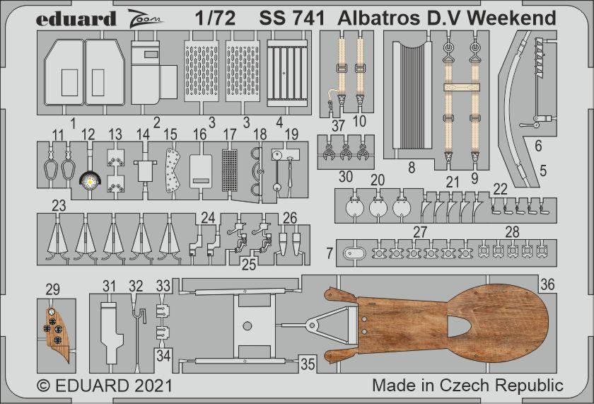 Albatros günstig Kaufen-Albatros D.V - Weekend [Eduard]. Albatros D.V - Weekend [Eduard] <![CDATA[Eduard / SS741 / 1:72]]>. 