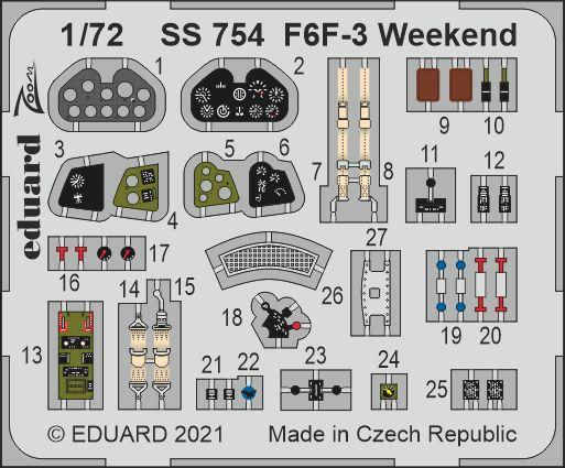 EEK E günstig Kaufen-F6F-3 - Weekend [Eduard]. F6F-3 - Weekend [Eduard] <![CDATA[Eduard / SS754 / 1:72]]>. 