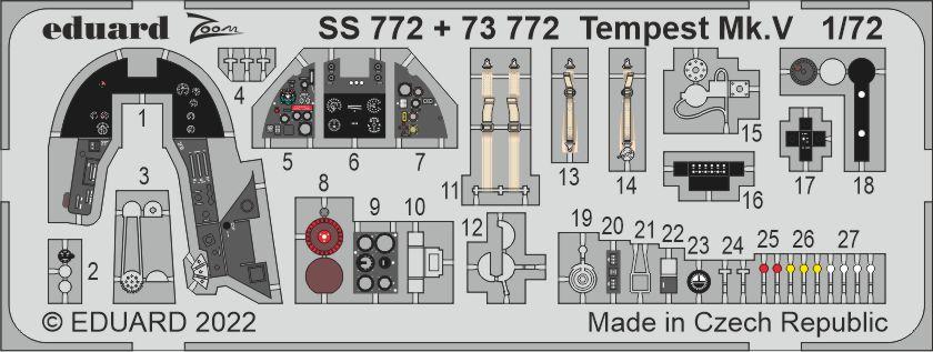 Tempest/Tyhoon günstig Kaufen-Tempest Mk.V [Airfix]. Tempest Mk.V [Airfix] <![CDATA[Eduard / SS772 / 1:72]]>. 