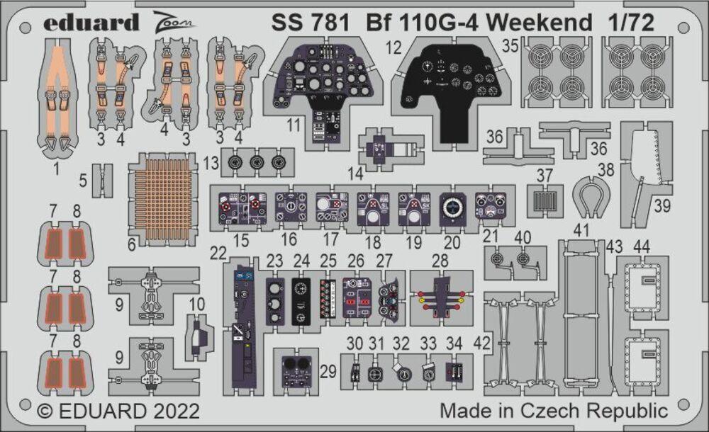 11 mit günstig Kaufen-Messerschmitt Bf 110 G-4 - Weekend [Eduard]. Messerschmitt Bf 110 G-4 - Weekend [Eduard] <![CDATA[Eduard / SS781 / 1:72]]>. 