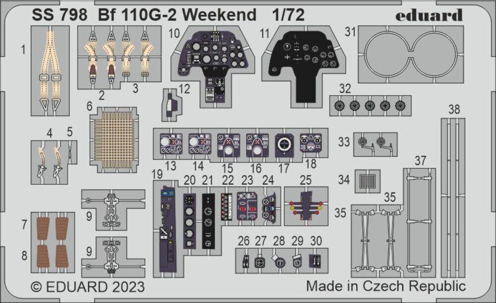 8591437576319 - Messerschmitt Bf 110 G-2 - Weekend [Eduard]