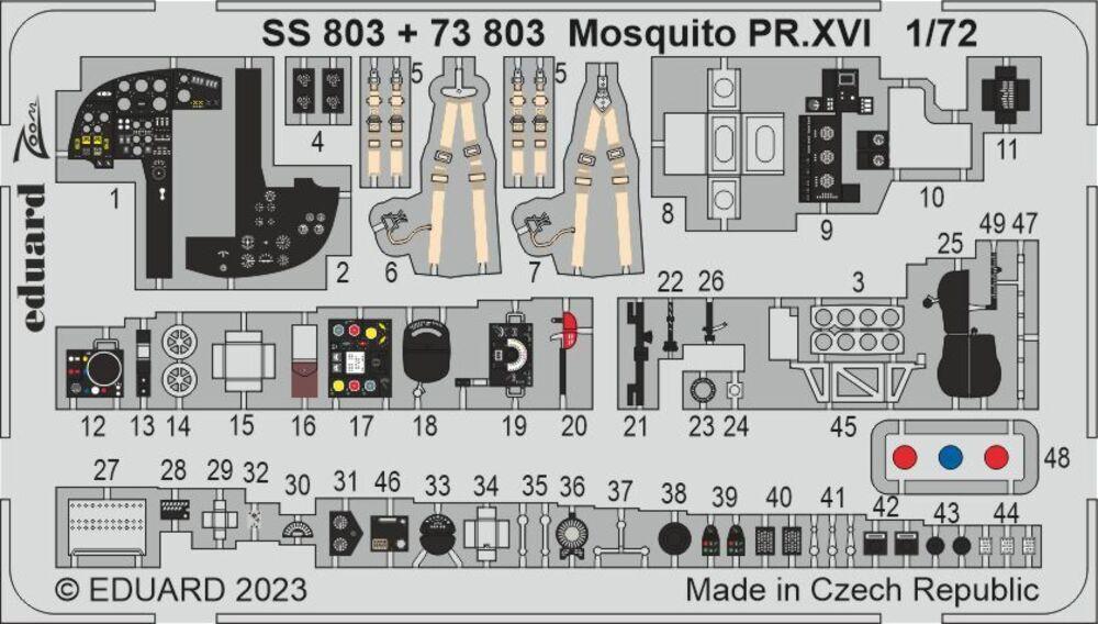 03 VI günstig Kaufen-Mosquito PR.XVI [Airfix]. Mosquito PR.XVI [Airfix] <![CDATA[Eduard / SS803 / 1:72]]>. 