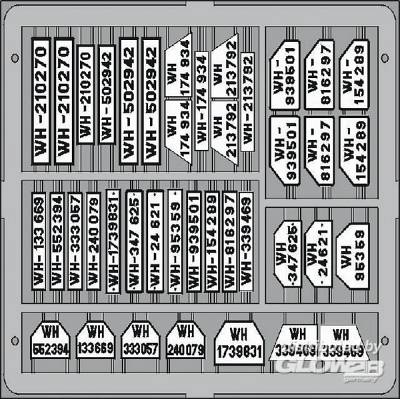 50 Schild günstig Kaufen-Kennzeichenschilder, deutsch. Kennzeichenschilder, deutsch <![CDATA[Eduard / TP503 / 1:35]]>. 