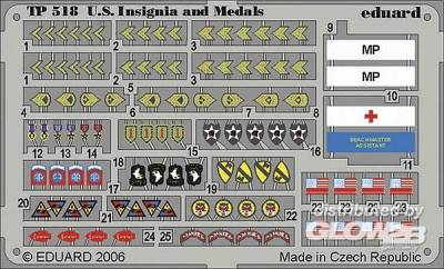 EDU 1 günstig Kaufen-US insignia and medals WWII. US insignia and medals WWII <![CDATA[Eduard / TP518 / 1:35]]>. 