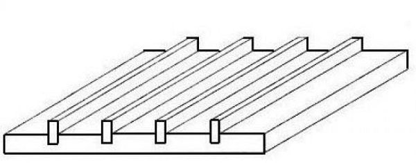 04 GE  günstig Kaufen-Wellblech gefalzt, 1x150x300 mm, Raster 6,30 mm, 1 Stück. Wellblech gefalzt, 1x150x300 mm, Raster 6,30 mm, 1 Stück <![CDATA[Evergreen / 504522]]>. 