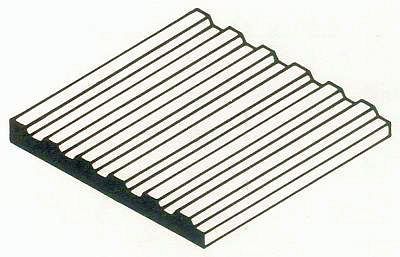 0787026145273 - Wellblech 300x600x10 mm Raster 150 mm 1 Stück 0787026145273 - Wellblech 300x600x10 mm Raster 150 mm 1 Stück