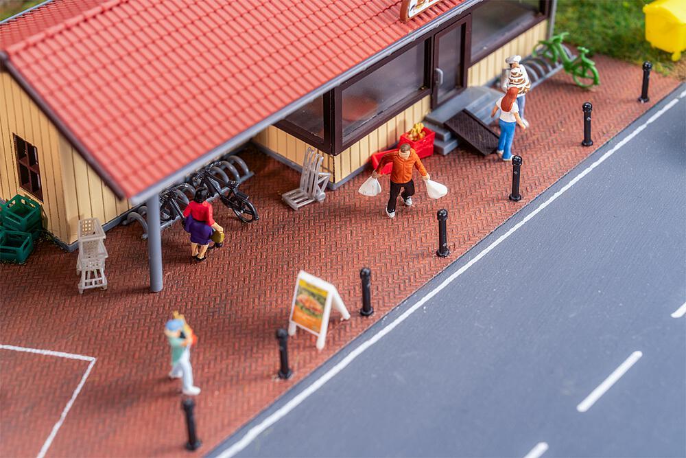 4104090703165 - PREMIUM Straßenfolie Klinkerpflaster rot