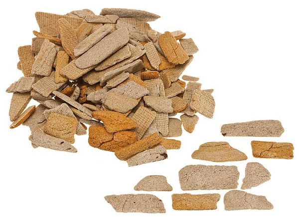 Naturstein, Bruchsteine, ocker, 350 g