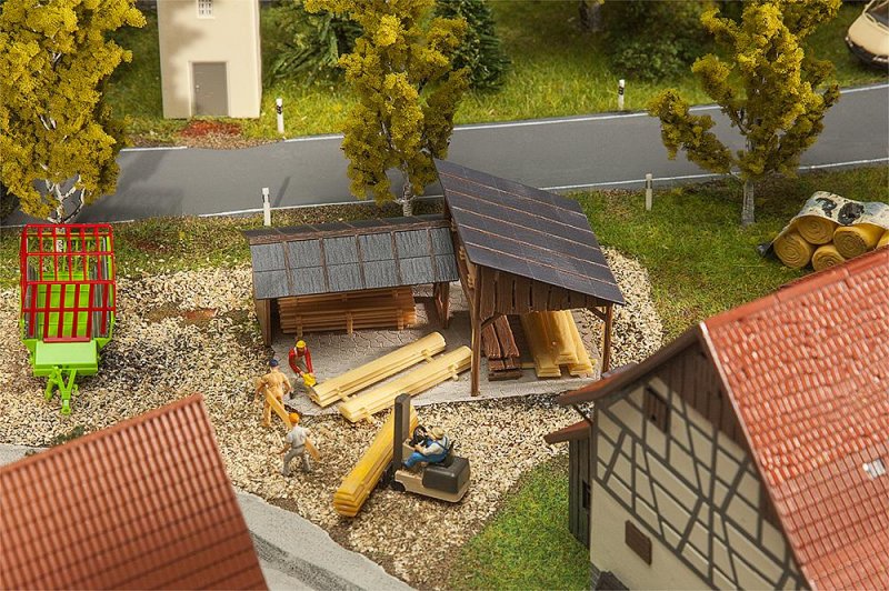 4104090804985 - H0 (187) 180498 - Holzlagerschuppen 4104090804985 - H0 (187) 180498 - Holzlagerschuppen