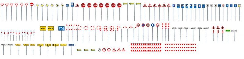 Faller günstig Kaufen-Verkehrsschilder-Set. Verkehrsschilder-Set <![CDATA[Faller / 272449 / N]]>. 