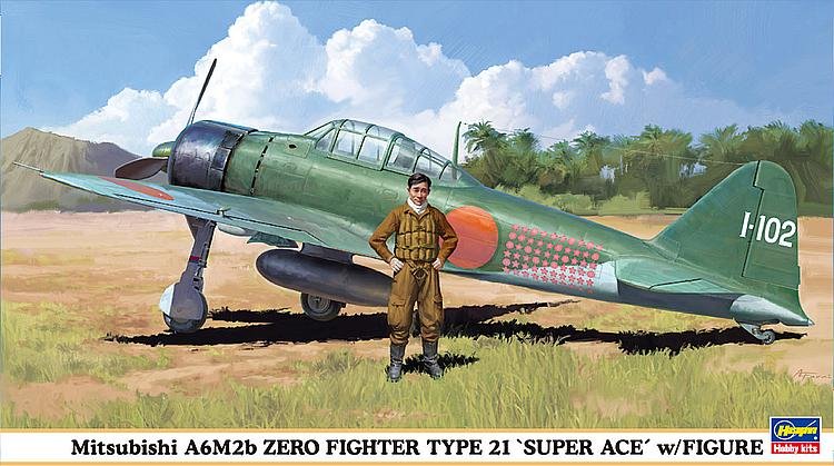 Mitsubishi A6M2b Zero Fighter Type 21 (mit Figur)