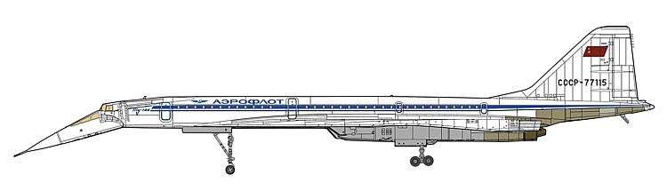 Ту 144 рисунок карандашом