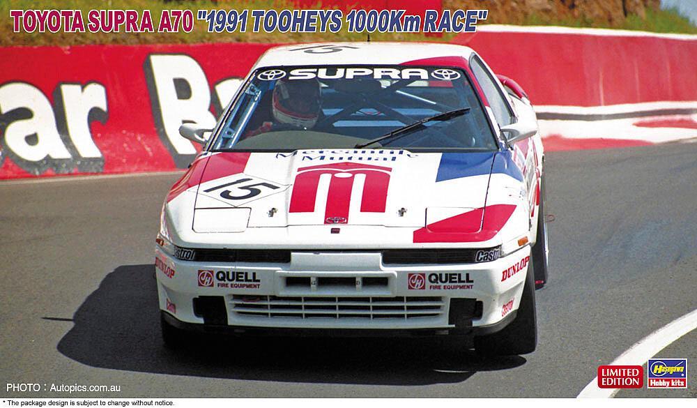 10 99  günstig Kaufen-Toyota Supra A70, 1991 Tooheys 1000km Race. Toyota Supra A70, 1991 Tooheys 1000km Race <![CDATA[Hasegawa / 20612 / 1:24]]>. 