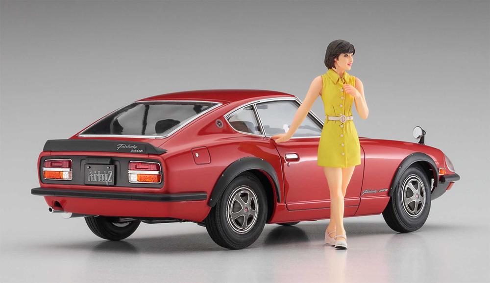 Figur günstig Kaufen-Nissan Fairlady 240ZG mit 70er Jahre Frauen-Figur. Nissan Fairlady 240ZG mit 70er Jahre Frauen-Figur <![CDATA[Hasegawa / SP539 / 1:24]]>. 