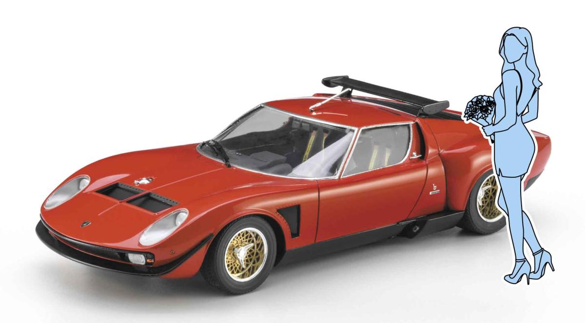 Lamborghini Jota SVR mit Figur