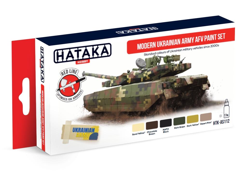Modern Ukrainian Army AFV - Red Line Paint Set (6 x 17 ml)