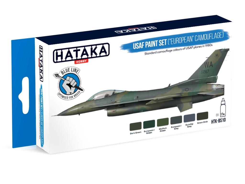 USAF Paint Set (European Camouflage) - Blue Line Paint Set (6 x 17 ml)