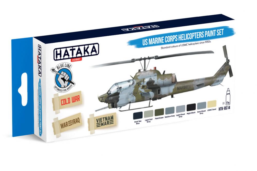 US Marine Corps Helicopters - Blue Line Paint set (8 x 17ml)