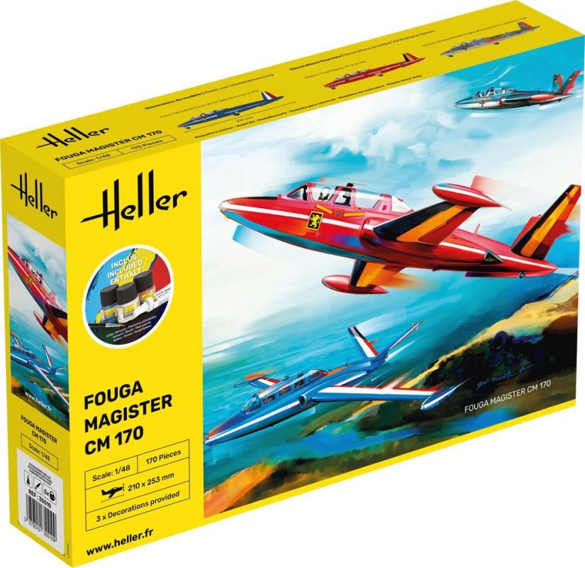 Fouga günstig Kaufen-Fouga Magister CM 171 - Starter Kit. Fouga Magister CM 171 - Starter Kit <![CDATA[Heller / 35510 / 1:48]]>. 