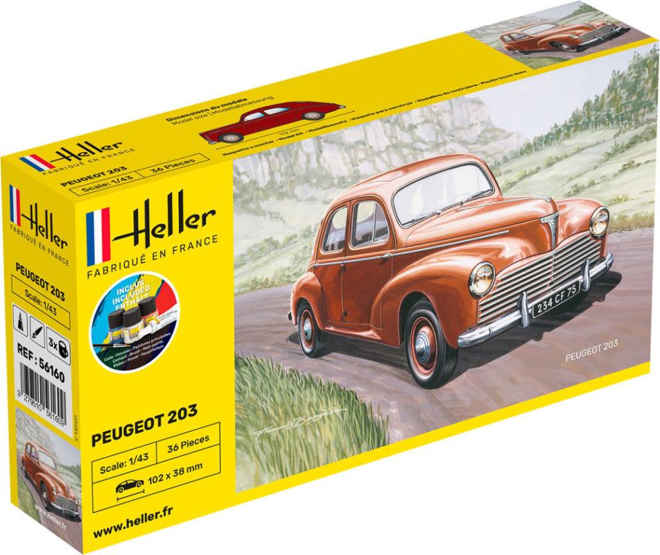 Art Kit günstig Kaufen-Peugeot 203 - Starter Kit. Peugeot 203 - Starter Kit <![CDATA[Heller / 56160 / 1:43]]>. 