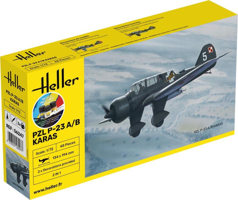 Art Kit günstig Kaufen-PZL 23 Karas - Starter Kit. PZL 23 Karas - Starter Kit <![CDATA[Heller / 56247 / 1:72]]>. 