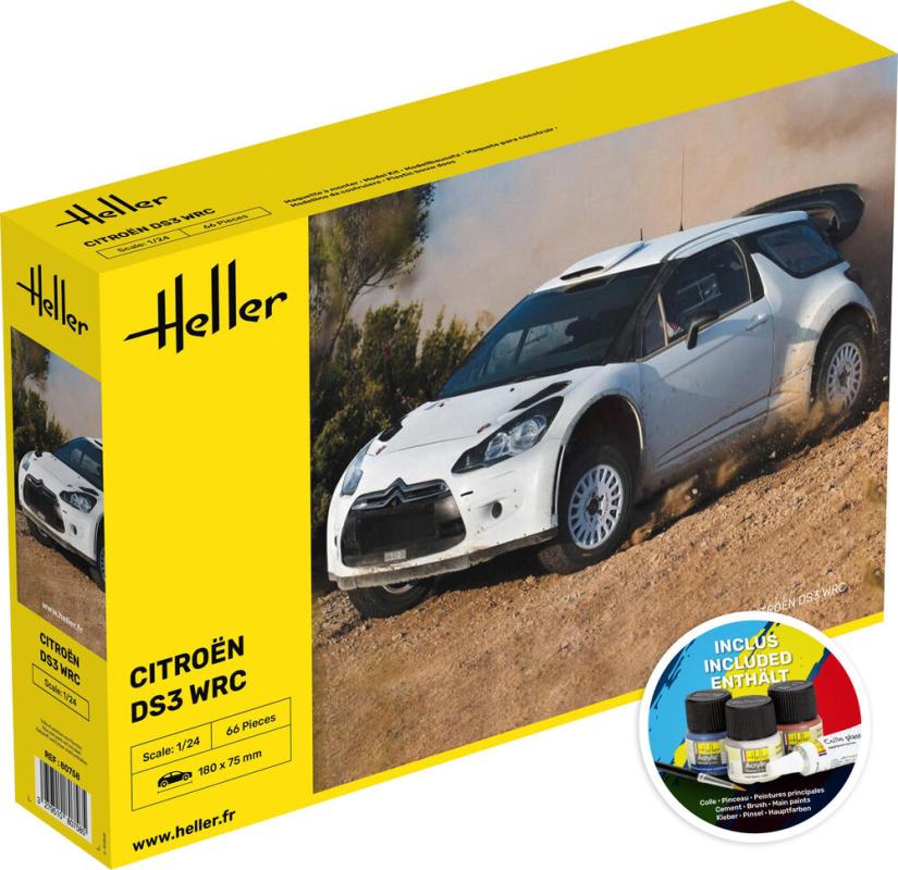 Starter günstig Kaufen-Citroen DS3 WRC - Starter Kit. Citroen DS3 WRC - Starter Kit <![CDATA[Heller / 56758 / 1:24]]>. 