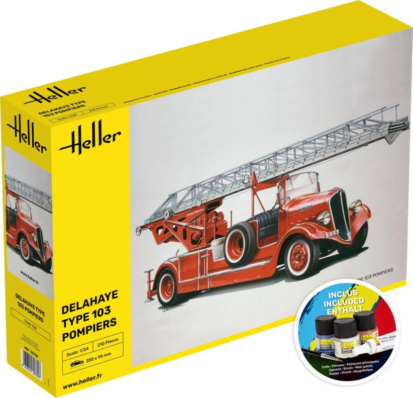 80 Kit günstig Kaufen-Delahaye Type 103 Pompiers - Starter Kit. Delahaye Type 103 Pompiers - Starter Kit <![CDATA[Heller / 56780 / 1:24]]>. 