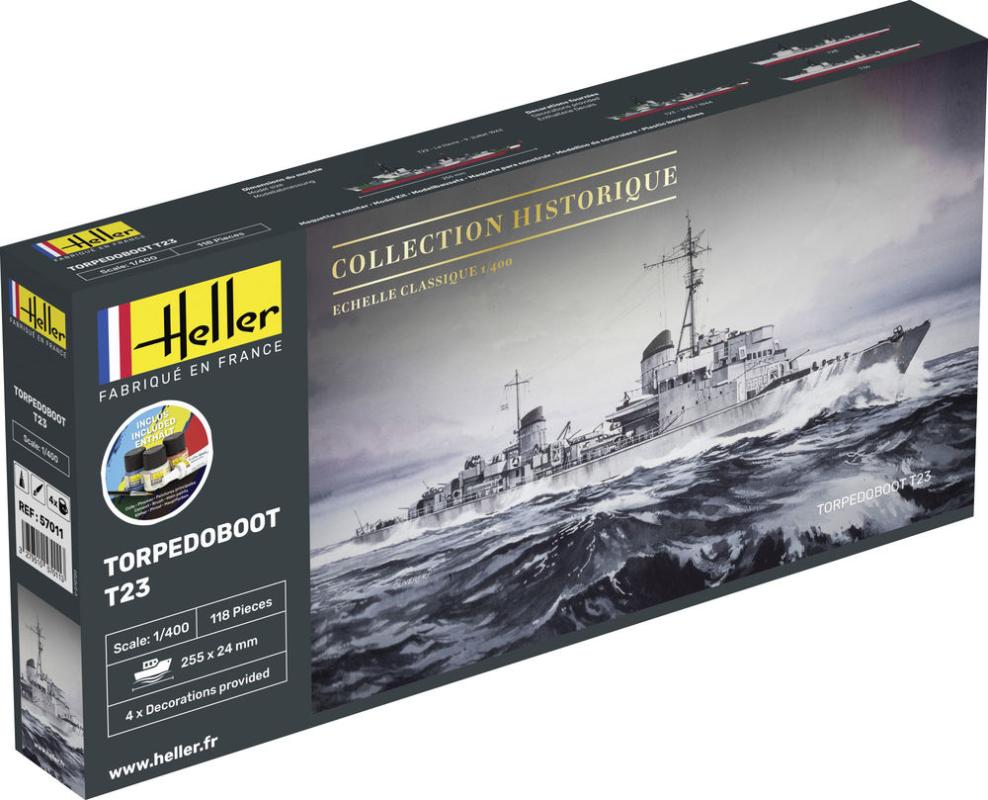 40 70 günstig Kaufen-Torpedoboot T23 - Starter Kit. Torpedoboot T23 - Starter Kit <![CDATA[Heller / 57011 / 1:400]]>. 