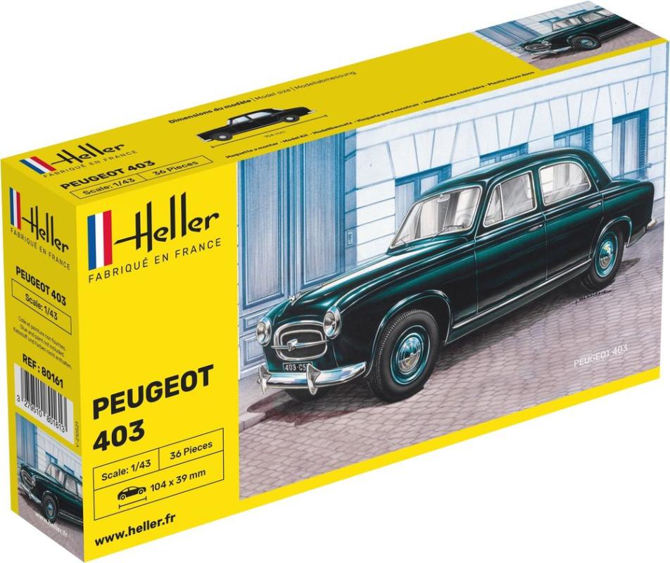 Peugeot 403 günstig Kaufen-Peugeot 403. Peugeot 403 <![CDATA[Heller / 80161 / 1:43]]>. 
