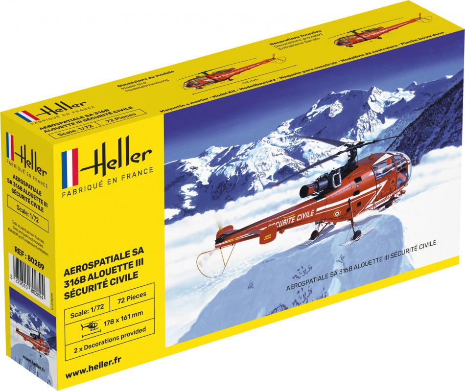 89 8 günstig Kaufen-Alouette III Securite Civile. Alouette III Securite Civile <![CDATA[Heller / 80289 / 1:72]]>. 