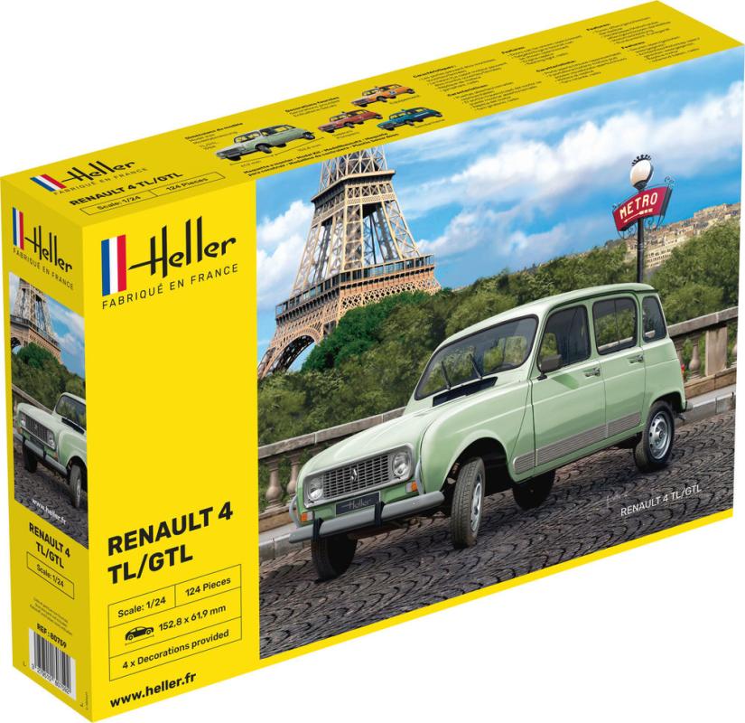 59 2 günstig Kaufen-Renault 4l. Renault 4l <![CDATA[Heller / 80759 / 1:24]]>. 