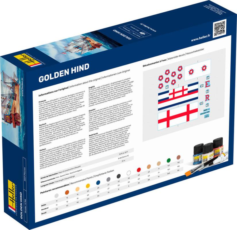 Golden Hind · Heller · 80829 · 1:200