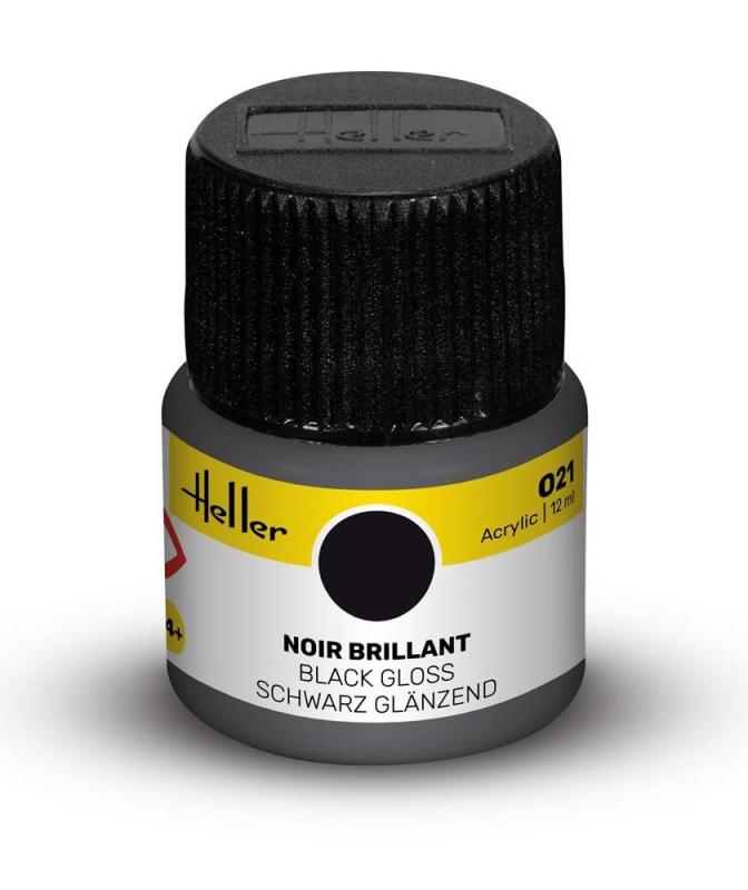 schwarz/Silber günstig Kaufen-021 - Schwarz glänzend [12 ml]. 021 - Schwarz glänzend [12 ml] <![CDATA[Heller / 9021]]>. 